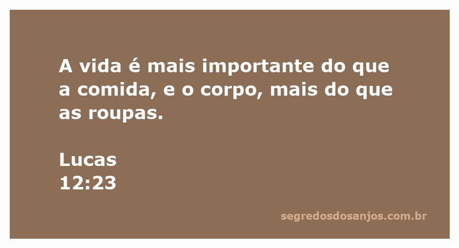Uma imagem que ilustra a reflexão sobre a importância da vida em comparação com as necessidades materiais, inspirada em Lucas 12:23.