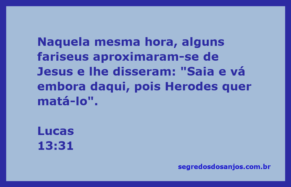 Jesus conversando com fariseus sobre a ameaça de Herodes