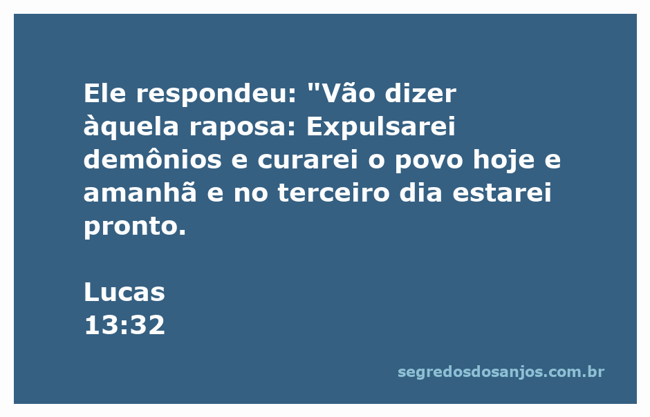 Representação de Jesus respondendo a uma mensagem sobre Herodes, simbolizando poder sobre o mal.