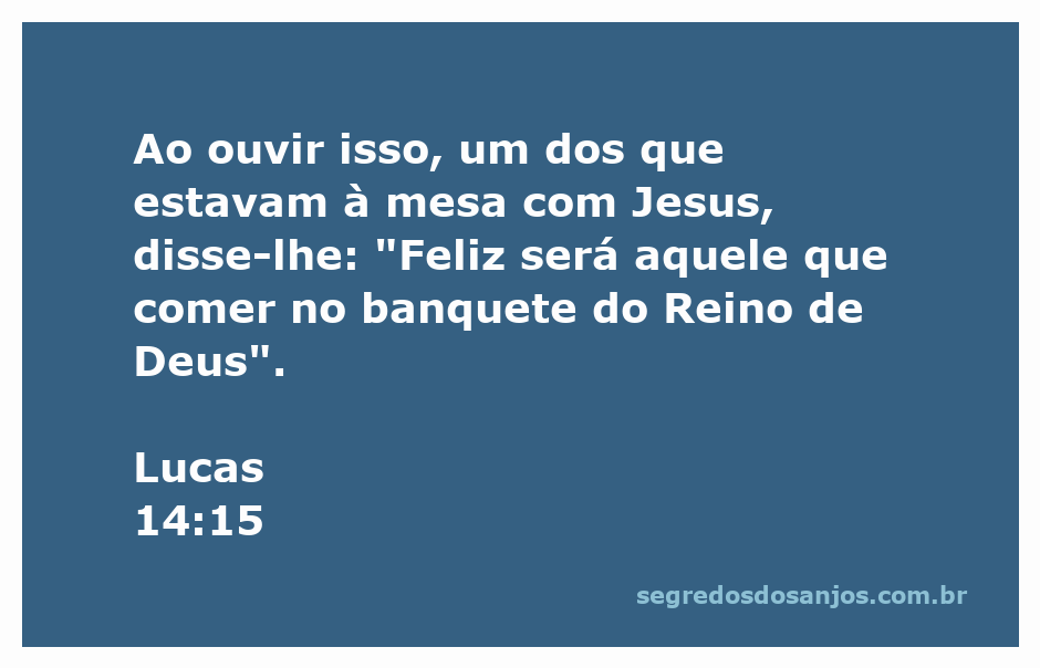 Uma mesa farta com pessoas reunidas, simbolizando o banquete do Reino de Deus.