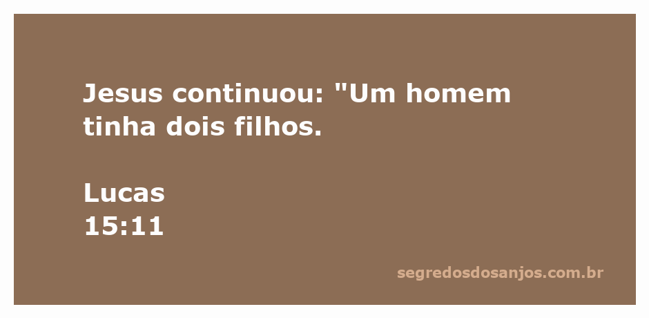 Ilustração de um homem com seus dois filhos, simbolizando a parábola do filho pródigo.