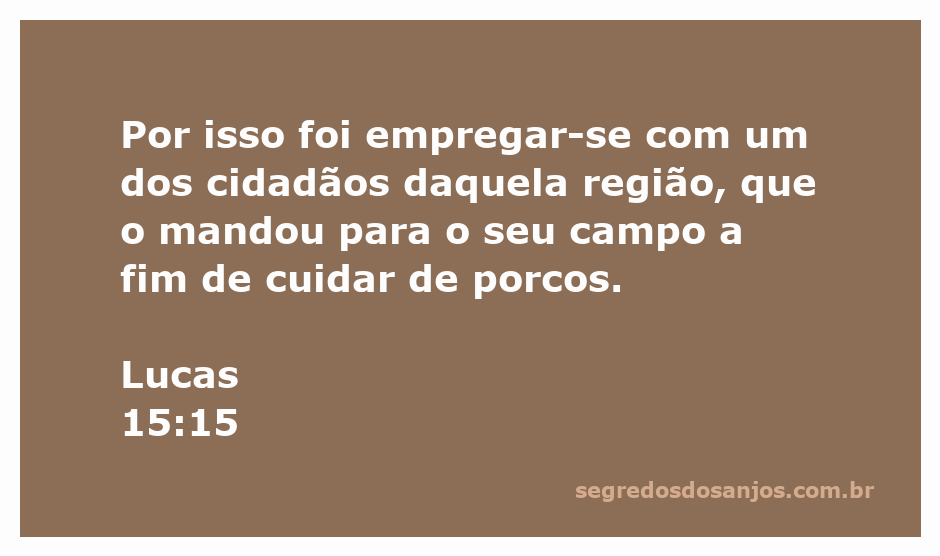 Um homem cuidando de porcos em um campo, simbolizando a luta e a humilhação do filho pródigo.
