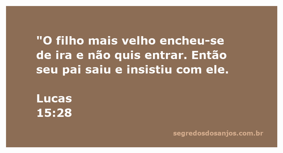 Ilustração do filho mais velho da parábola do filho pródigo, representando ira e resistência à reconciliação.