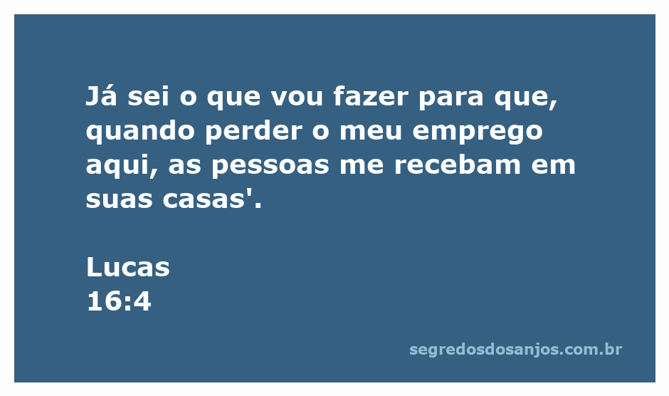 Imagem representando uma reflexão sobre a passagem de Lucas 16:4, onde alguém planeja suas ações após a perda de emprego.