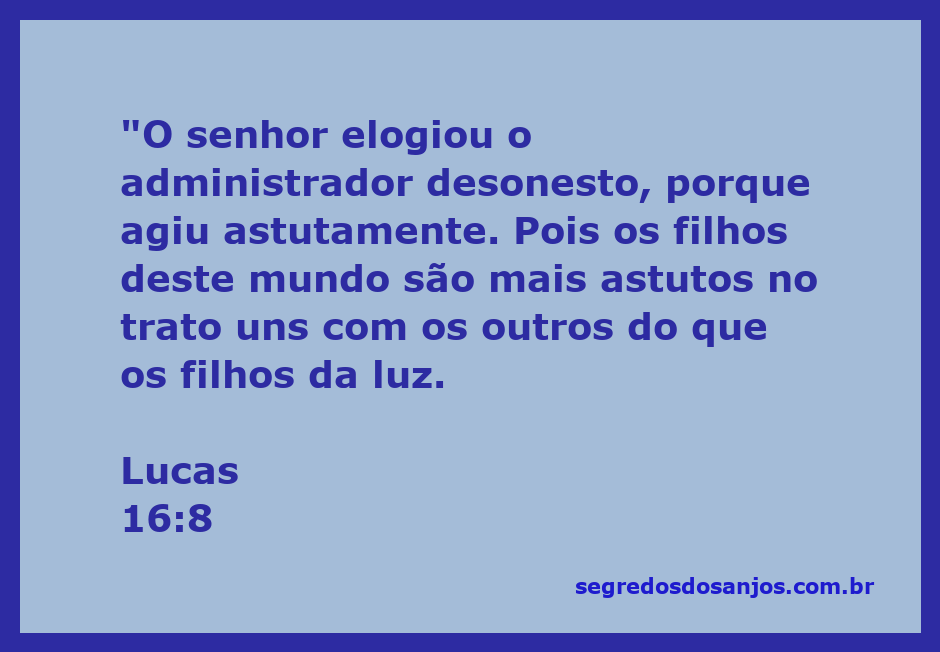 Imagem representativa do versículo Lucas 16:8, destacando a astúcia do administrador desonesto e a comparação com os filhos da luz.