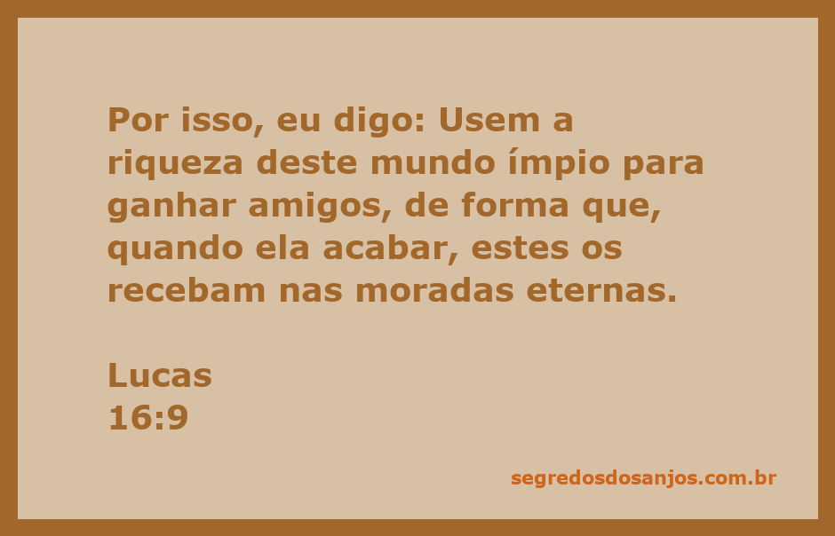 Imagem representativa da passagem Lucas 16:9, destacando a importância de usar a riqueza mundana para construir relacionamentos duradouros.