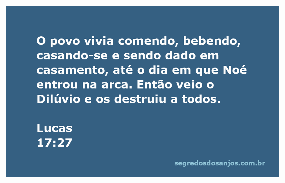 Representação da vida cotidiana antes do Dilúvio, com pessoas comendo, bebendo e casando-se, em contraste com a entrada de Noé na arca.