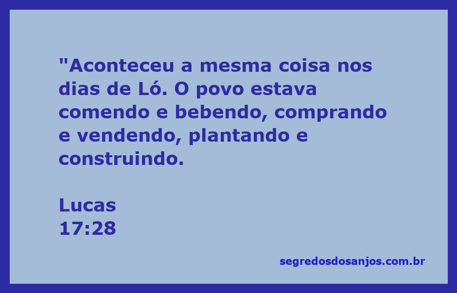 Cena da vida cotidiana nos dias de Ló, retratando pessoas comendo, bebendo, comprando e construindo.