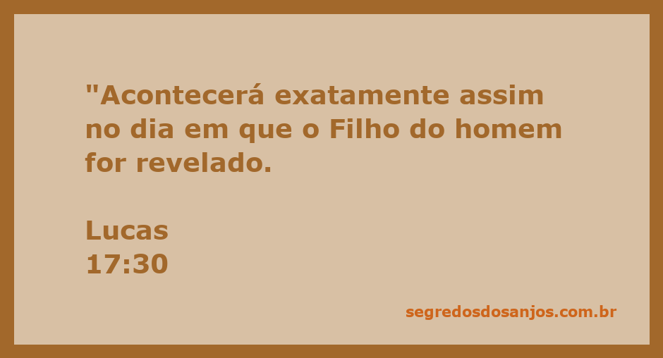 Ilustração representando o dia da revelação do Filho do homem conforme Lucas 17:30