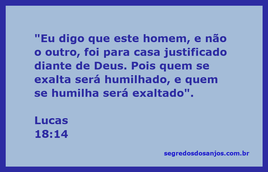 Ilustração do versículo Lucas 18:14, destacando a humildade e justificação diante de Deus.