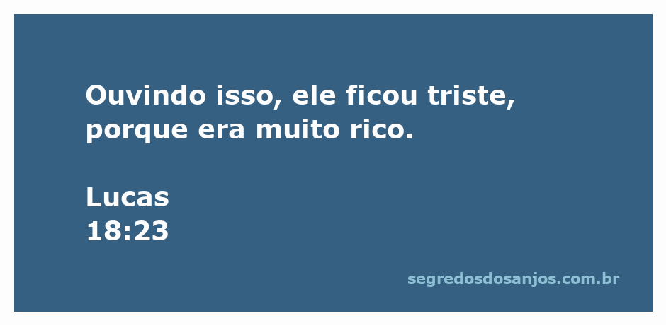 Homem triste refletindo sobre sua riqueza após ouvir as palavras de Jesus em Lucas 18:23.