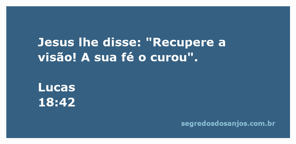Imagem de Jesus curando um homem cego, simbolizando a recuperação da visão pela fé.