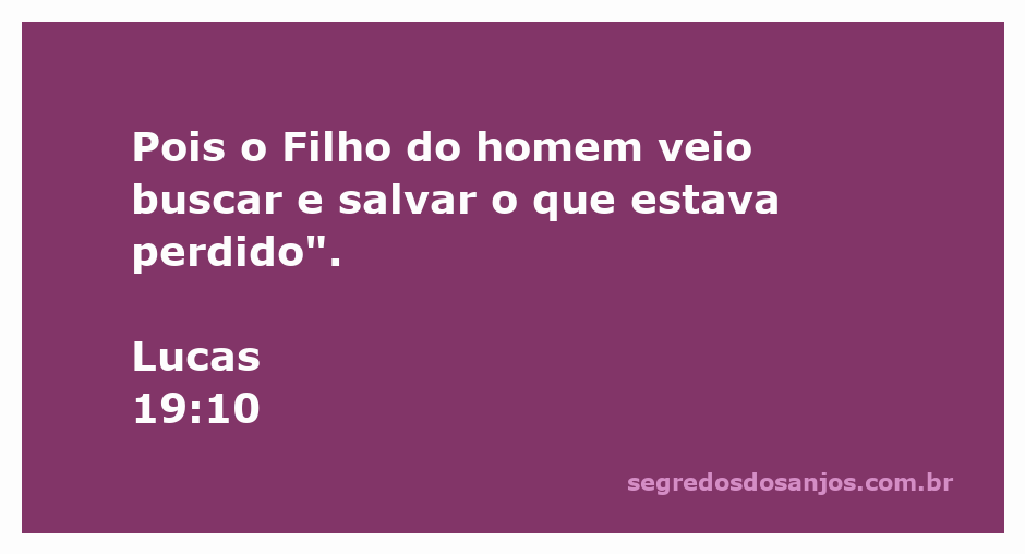 Imagem representativa de Jesus Cristo buscando e salvando os perdidos, ilustrando Lucas 19:10.