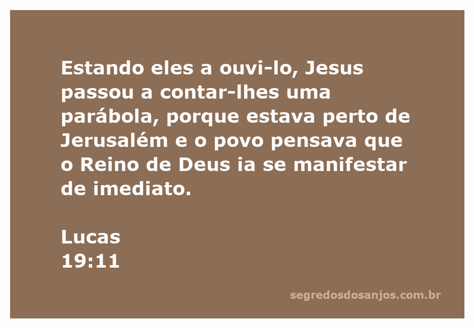 Ilustração de Jesus contando a parábola sobre o Reino de Deus enquanto se aproxima de Jerusalém.