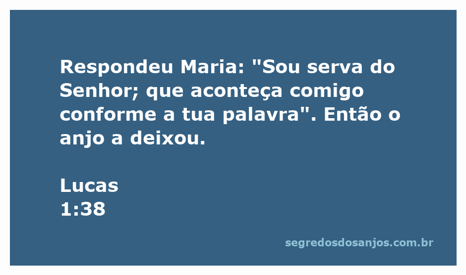 Maria aceitando a mensagem do anjo, simbolizando fé e obediência ao Senhor.