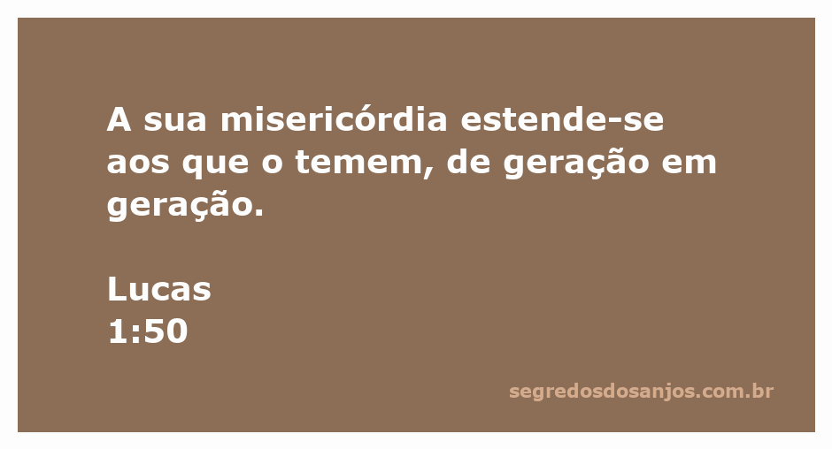 Imagem representando a misericórdia de Deus se estendendo através das gerações, inspirado em Lucas 1:50.