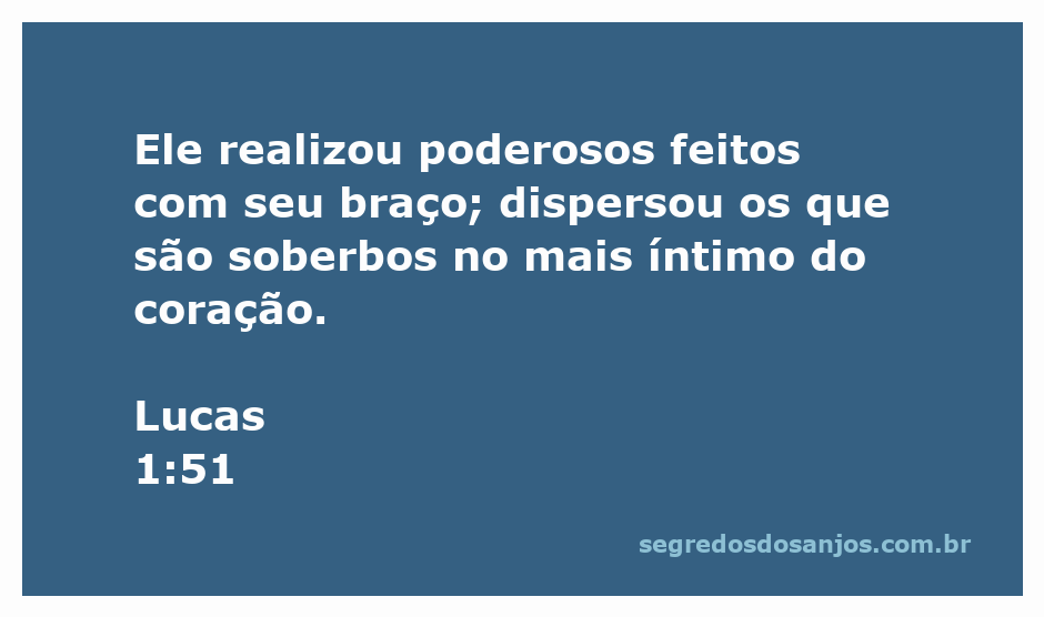 Ilustração de Lucas 1:51 mostrando o poder de Deus ao dispersar os soberbos.