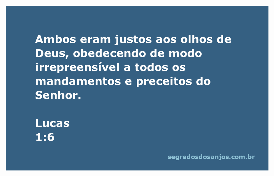 Casal justo e obediente a Deus, representando a passagem de Lucas 1:6