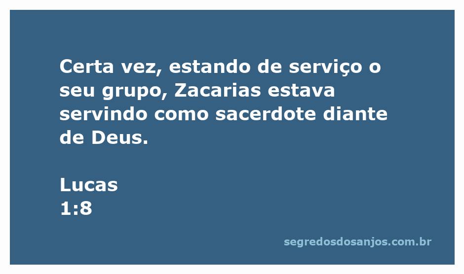 Zacarias servindo como sacerdote diante de Deus, representando a devoção e o serviço no templo.
