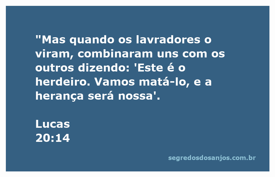 Representação artística da parábola dos lavradores malvados da Bíblia, ilustrando a cena em que os lavradores decidem matar o herdeiro.