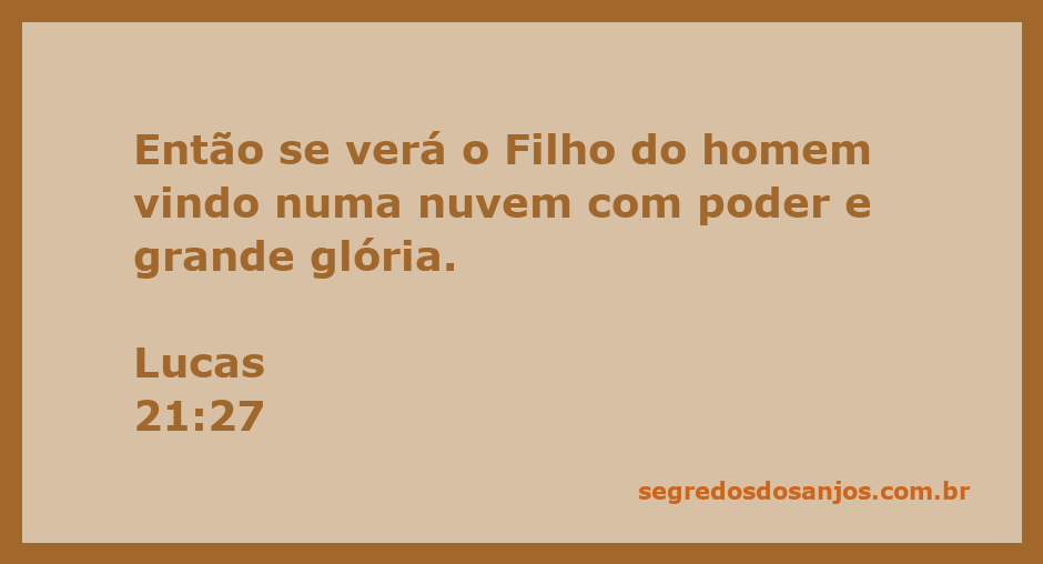 Ilustração do Filho do homem vindo nas nuvens com grande poder e glória, conforme Lucas 21:27.