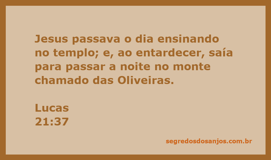 Jesus ensinando no templo durante o dia, com o monte das Oliveiras ao fundo ao entardecer.