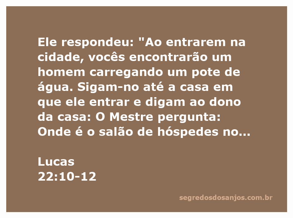 Homem carregando um pote de água, indicando o local da Páscoa conforme Lucas 22:10-12