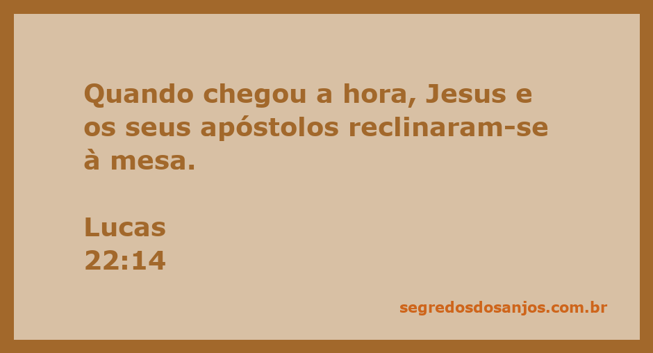Jesus e os apóstolos reclinados à mesa durante a Última Ceia.