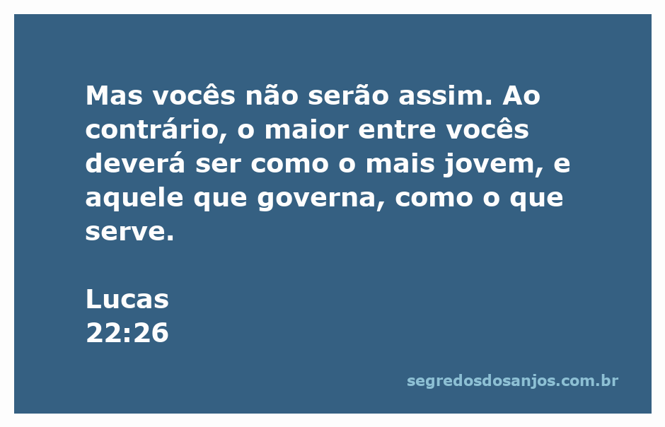 Ilustração do versículo Lucas 22:26, mostrando a importância do serviço e humildade entre líderes.