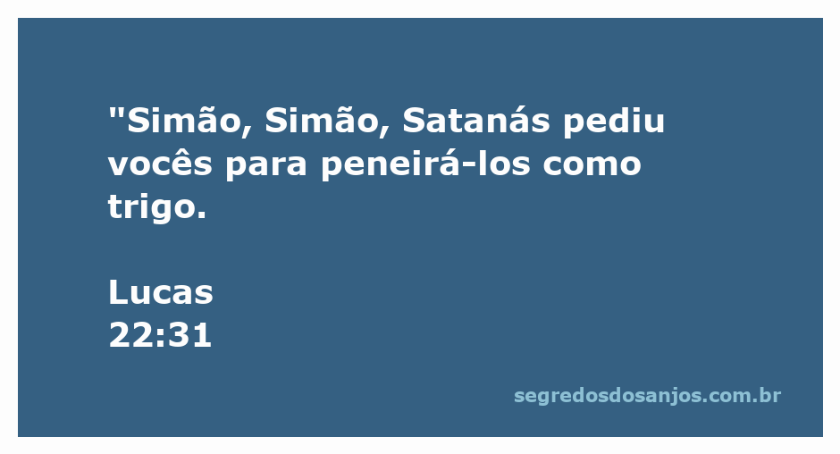 Imagem de Simão Pedro recebendo a advertência de Jesus sobre Satanás tentando os discípulos.