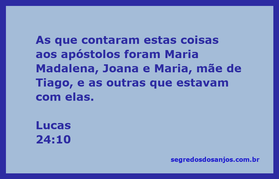 Maria Madalena, Joana e Maria, mãe de Tiago, contando aos apóstolos sobre a ressurreição de Jesus.