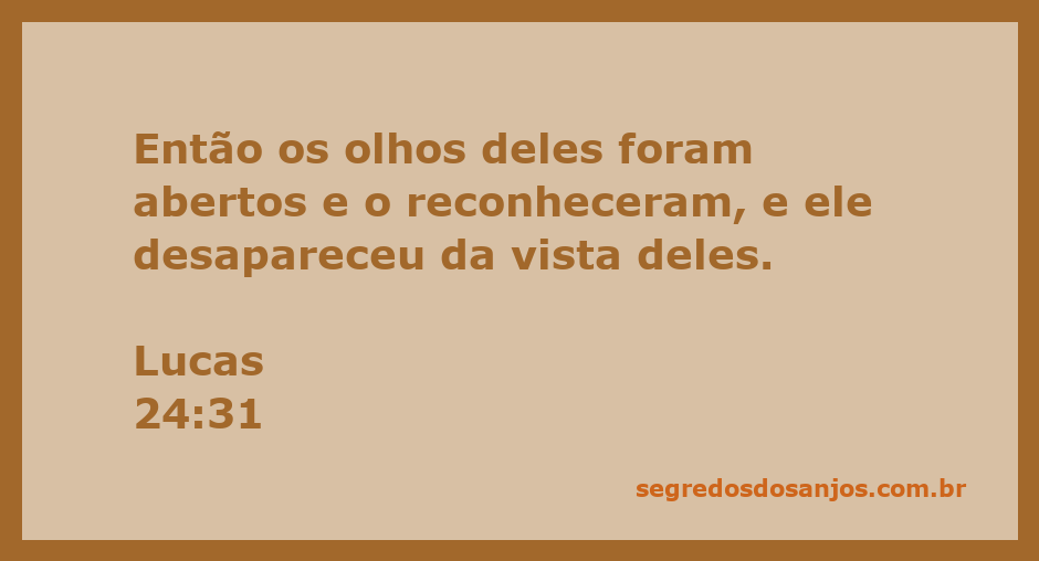 Ilustração de dois discípulos reconhecendo Jesus após a ressurreição