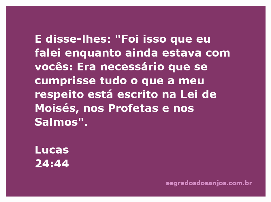 Jesus explica a importância do cumprimento das Escrituras na presença dos seus discípulos.