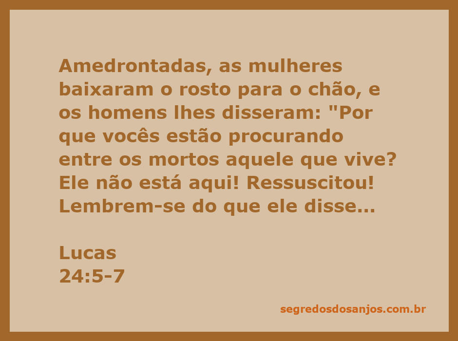 Mulheres amedrontadas diante do túmulo vazio, com anjos anunciando a ressurreição de Jesus.