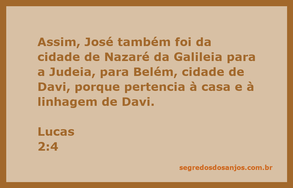 José viajando de Nazaré para Belém, retratando a passagem bíblica de Lucas 2:4.