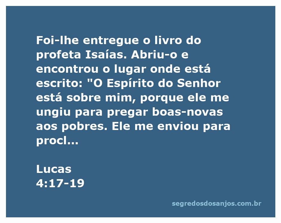 Imagem de Jesus lendo o livro do profeta Isaías, destacando a mensagem de esperança e liberdade.