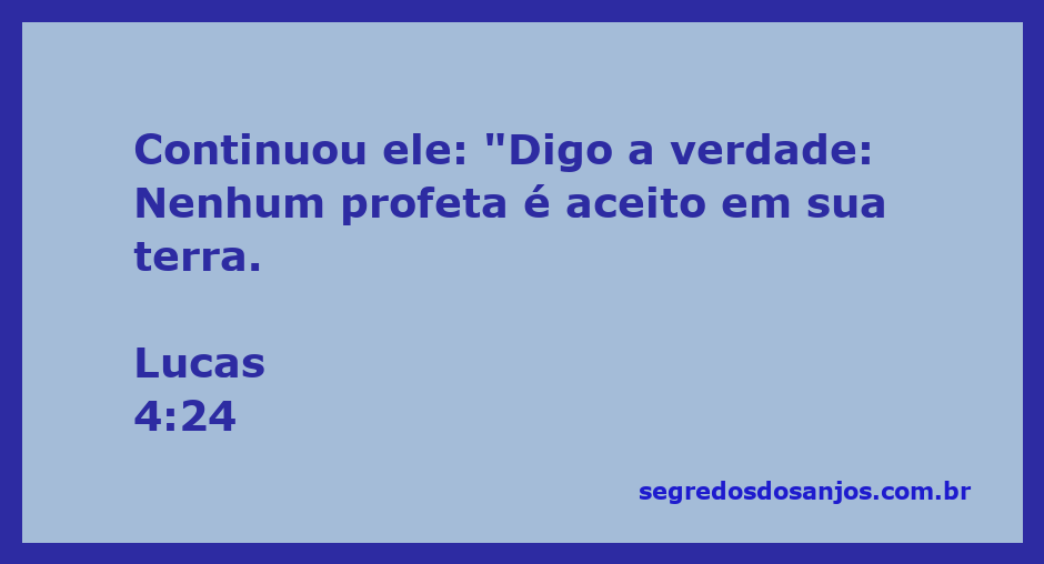 Imagem de Jesus falando sobre a falta de aceitação dos profetas em sua terra, representando Lucas 4:24.