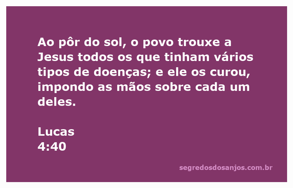 Jesus curando pessoas com diversas doenças ao pôr do sol