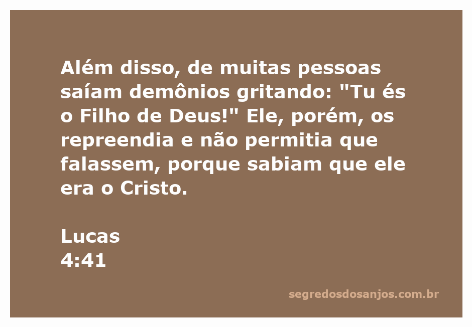 Jesus exorcizando demônios que reconhecem sua divindade em uma cena bíblica.