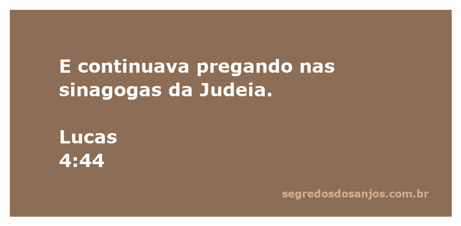 Representação de Jesus pregando nas sinagogas da Judeia, conforme Lucas 4:44.