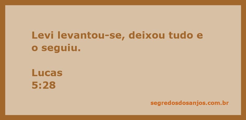 Levi se levantando para seguir Jesus, simbolizando a fé e a entrega total.
