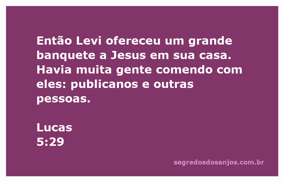 Ilustração de Levi oferecendo um banquete a Jesus com publicanos e outras pessoas.