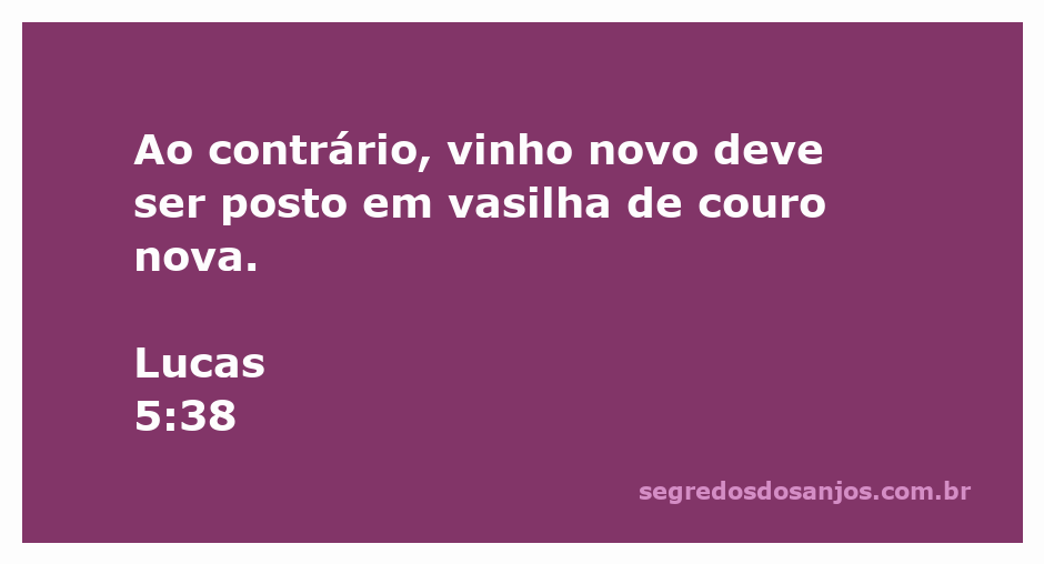 Imagem representativa do versículo Lucas 5:38, mostrando vasilhas de couro novas e vinho novo.