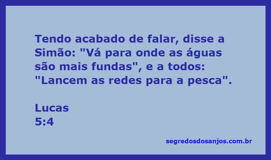 Simão Pedro lançando redes ao mar em busca de peixes após o ensinamento de Jesus.