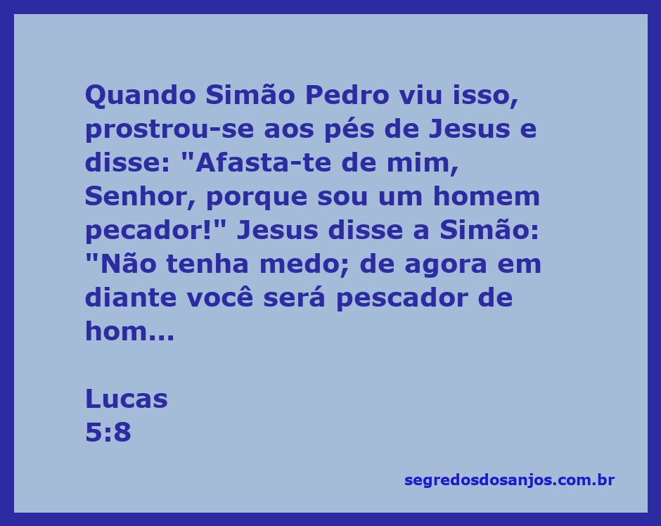 Simão Pedro se prostra aos pés de Jesus, expressando arrependimento e humildade.