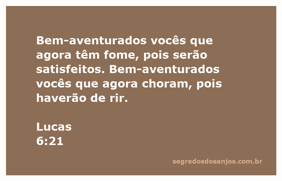 Ilustração do versículo Lucas 6:21, destacando a bem-aventurança dos que têm fome e choram.