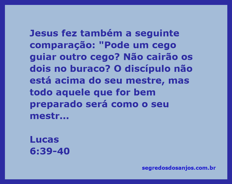 Ilustração de um cego guiando outro cego, simbolizando a metáfora de Jesus sobre liderança e preparação espiritual.