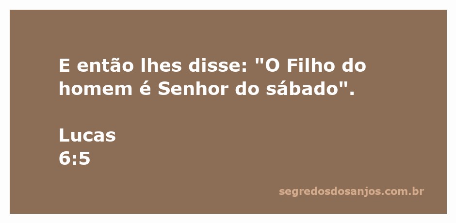 Jesus ensinando sobre a verdadeira natureza do sábado em Lucas 6:5