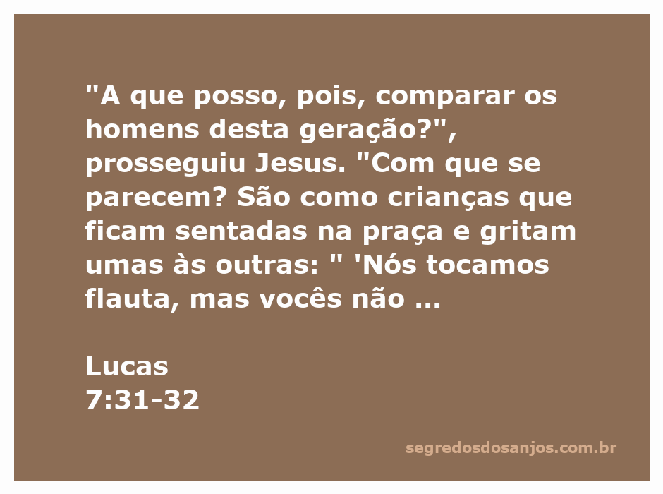 Ilustração de crianças brincando na praça, simbolizando a comparação feita por Jesus em Lucas 7:31-32.