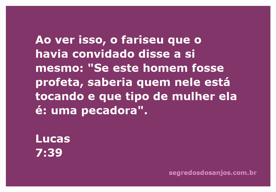 Ilustração do fariseu observando Jesus e uma mulher pecadora em Lucas 7:39